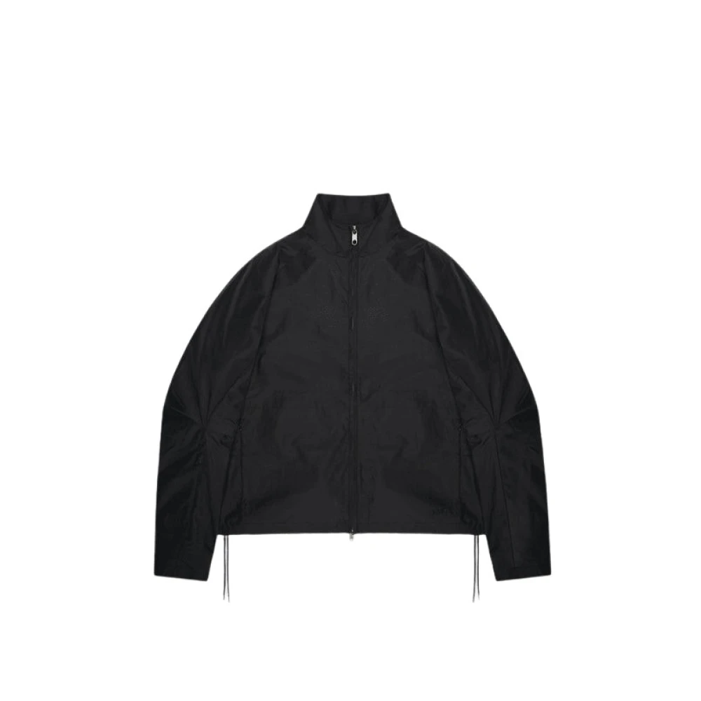 Rains Mens Light Woven Water-Resistant Track Top - Black 01 - Medium - Image 2