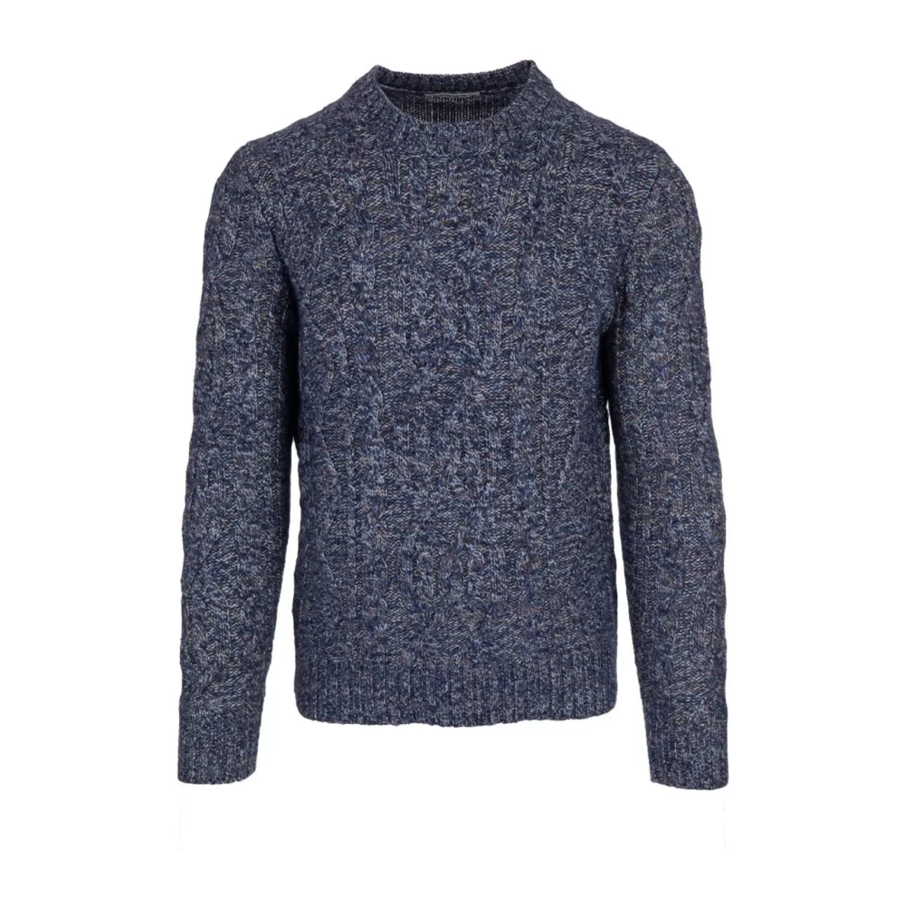 Paolo Fiorillo Capri Blauwe Crew Neck Sweater Blue Heren