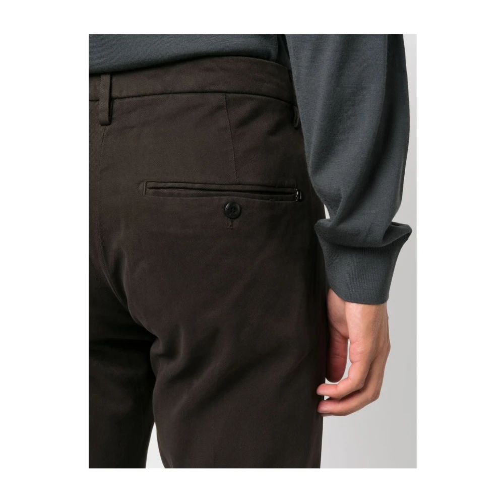 Dondup Chinos Gaubert 718 Stijlvolle Broek Brown Heren