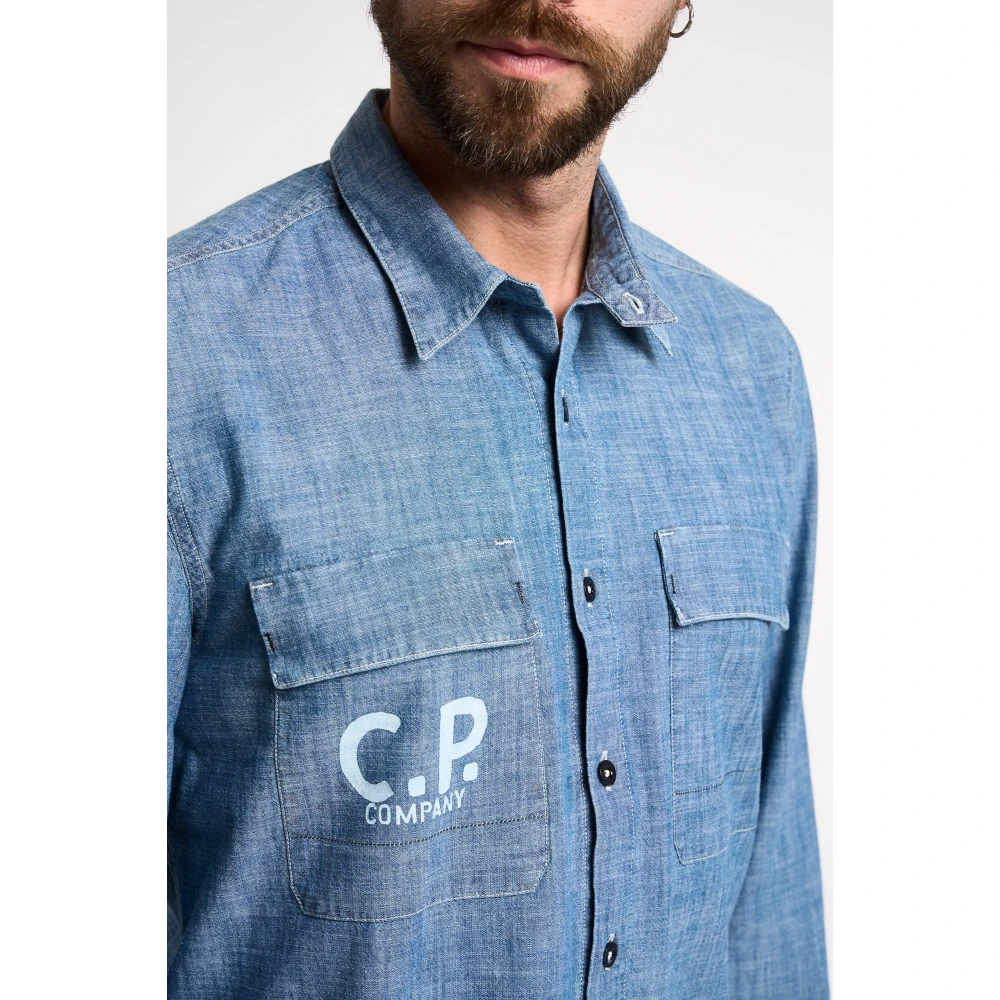C.P. Company Casual Shirts Blue Heren