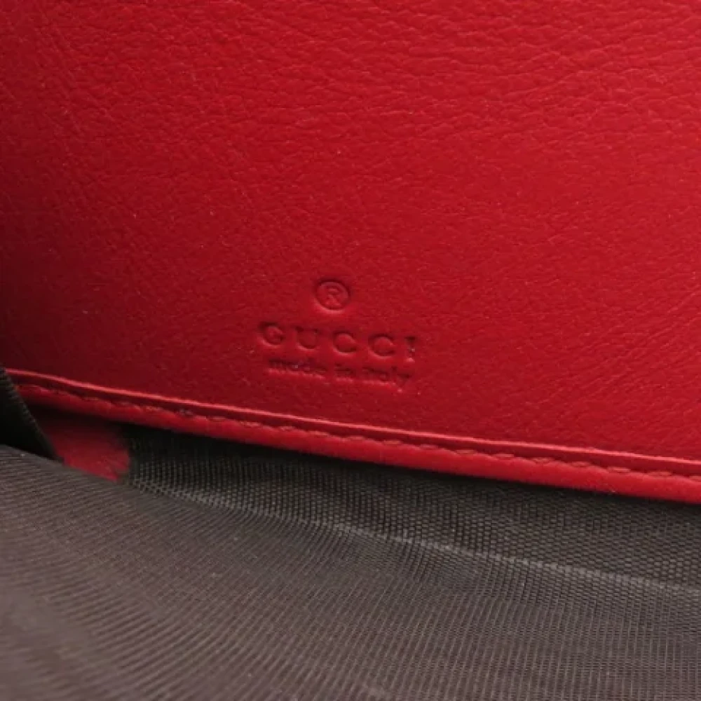 Gucci Vintage Pre-owned Leather wallets Red Dames