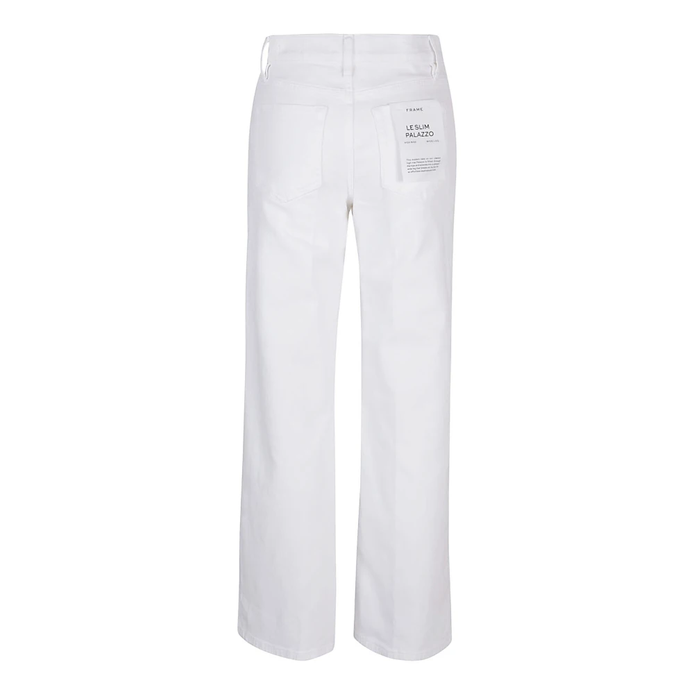 Frame Straight Jeans White Dames