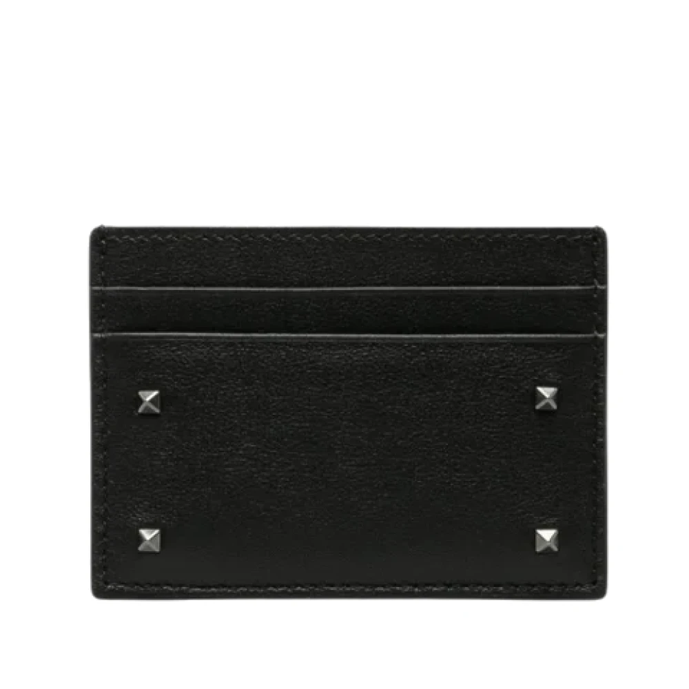 Valentino Vintage Pre-owned Leather wallets Black Dames