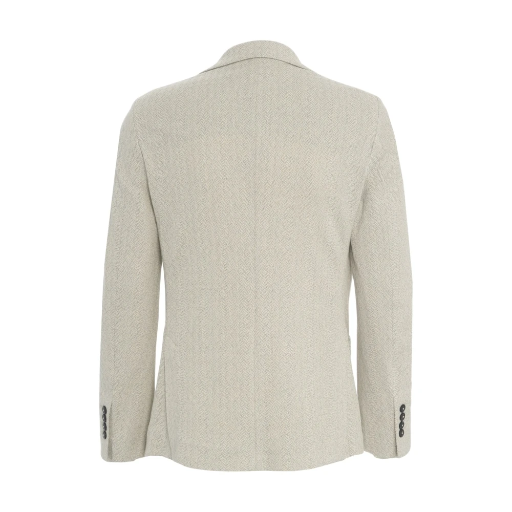 Circolo 1901 Grijze Herringbone Blazer Easy Jacket Gray Heren