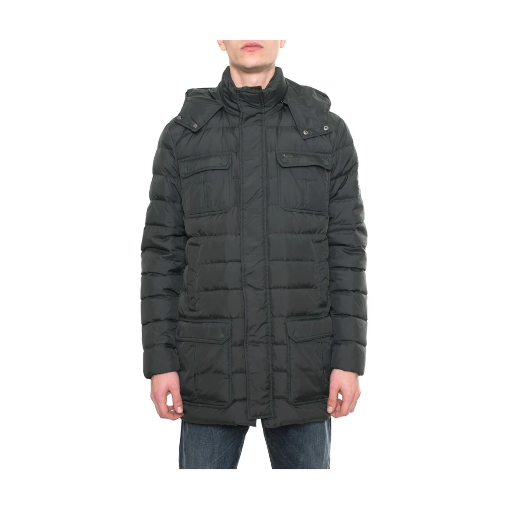 Harmont & Blaine Bomberjack met knoop- en ritssluiting Green Heren