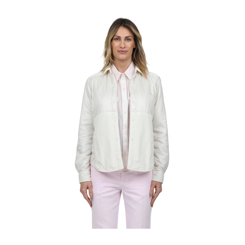 Aspesi Nylon Overhemdjas Eryn Beige Dames