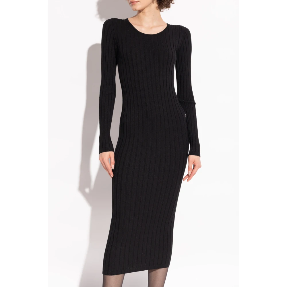 Dolce & Gabbana Jurk met logo Black Dames
