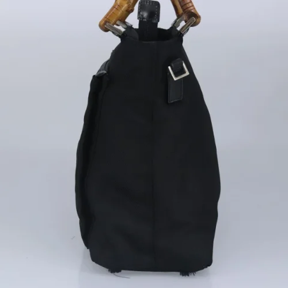 Gucci Vintage Pre-owned Nylon handbags Black Dames