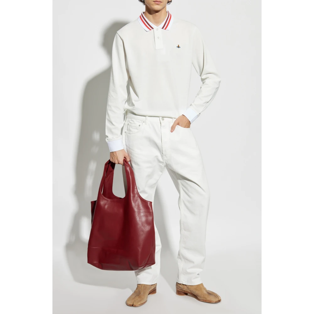 Vivienne Westwood Polo met logo Beige Heren