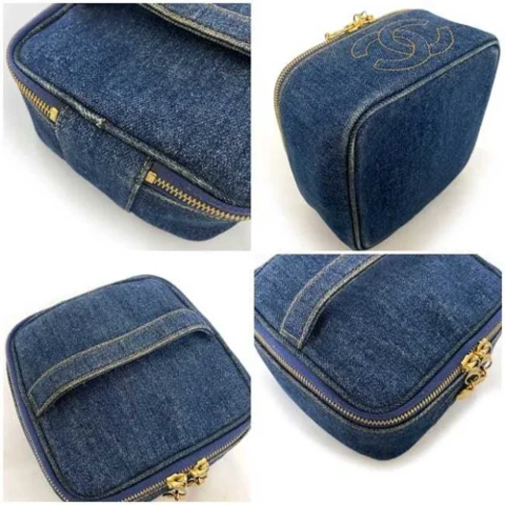 Chanel Vintage Pre-owned Denim handbags Blue Dames