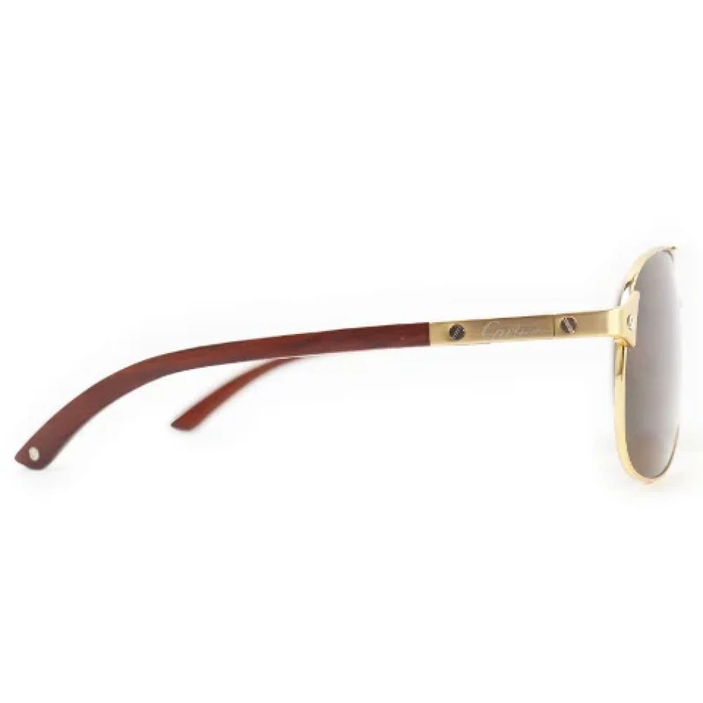 Cartier Vintage Pre-owned Glass sunglasses Yellow Heren