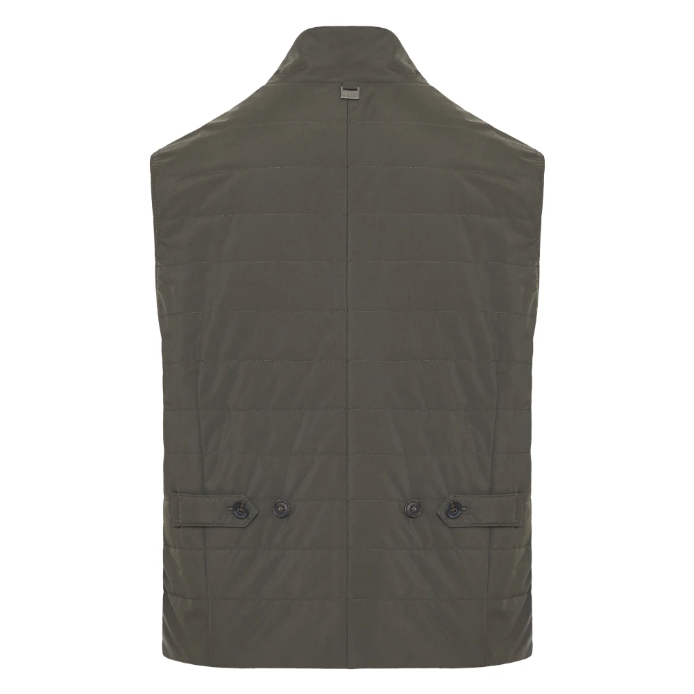 Corneliani Stijlvol Lichtgewicht Vest met Zakken Green Heren