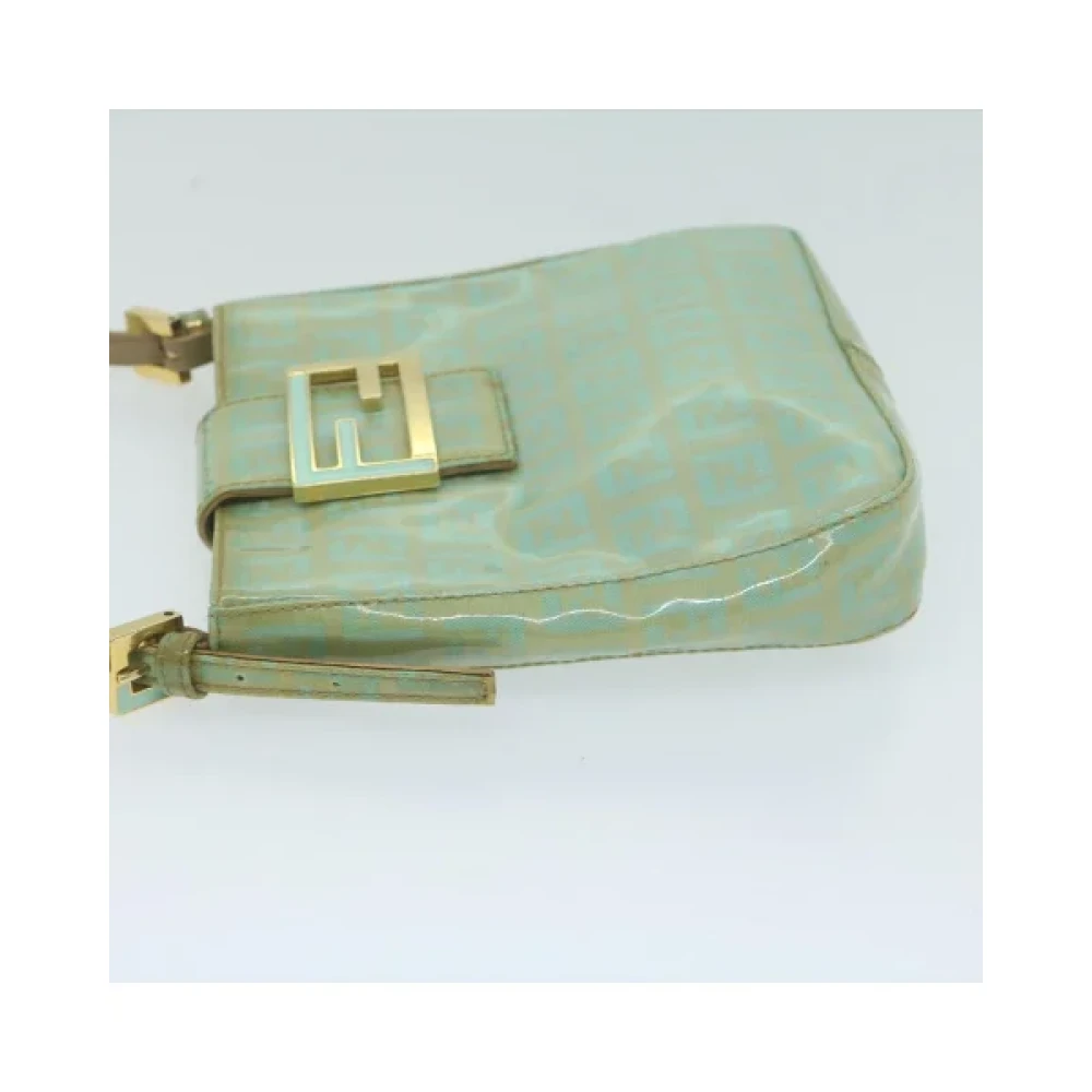 Fendi Vintage Pre-owned Cotton handbags Green Dames