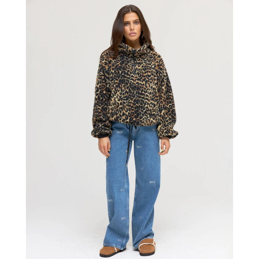 Harper & Yve Faux Fur Shearling Jas Dagmar-Ju Brown Dames