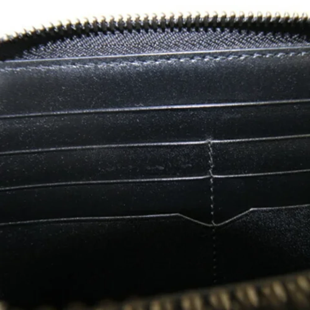 Bvlgari Vintage Pre-owned Leather wallets Black Heren