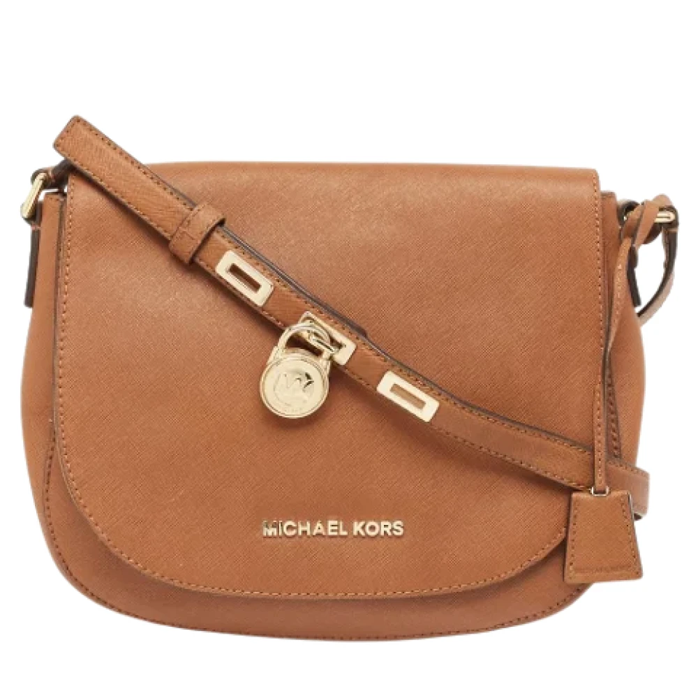 Michael Kors Pre-owned Leather crossbody-bags Brown Dames
