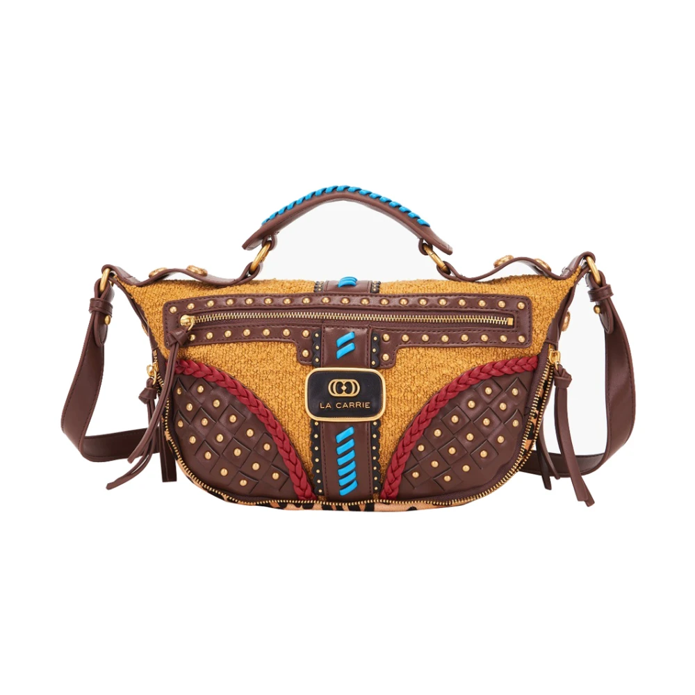 La Carrie Women's Brown Jungle Handbag In