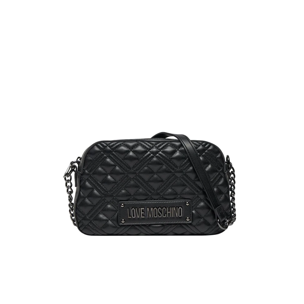 Love Moschino Crossbody bags Quilted Bag Schwarze Umhängetasche J in zwart