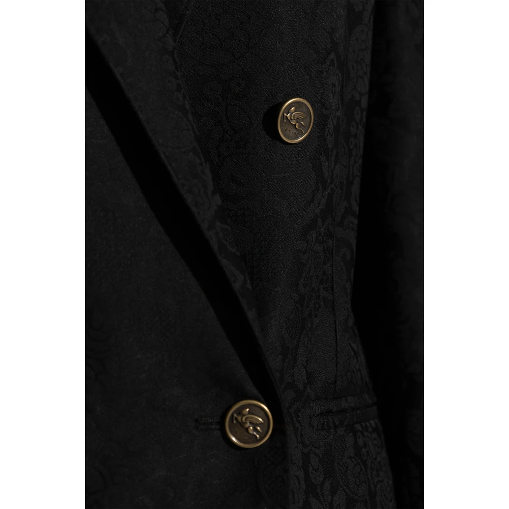 ETRO Double-breasted blazer Black Dames