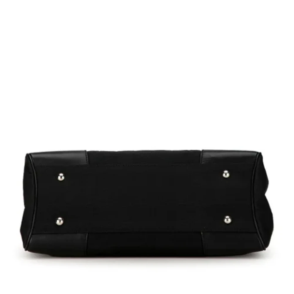 Salvatore Ferragamo Pre-owned Canvas handbags Black Dames