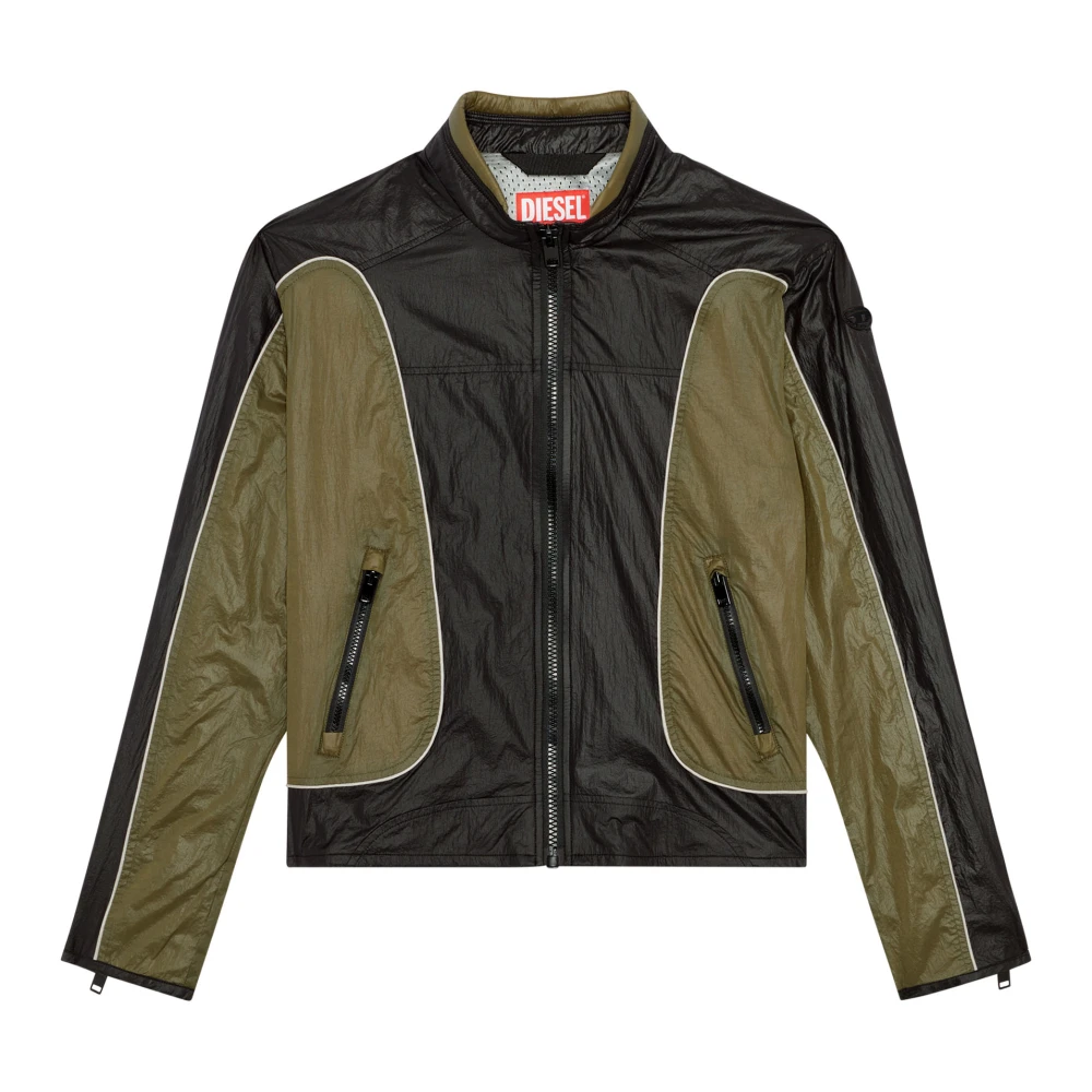Diesel Nylon jacket with contrast detailing Multicolor Heren