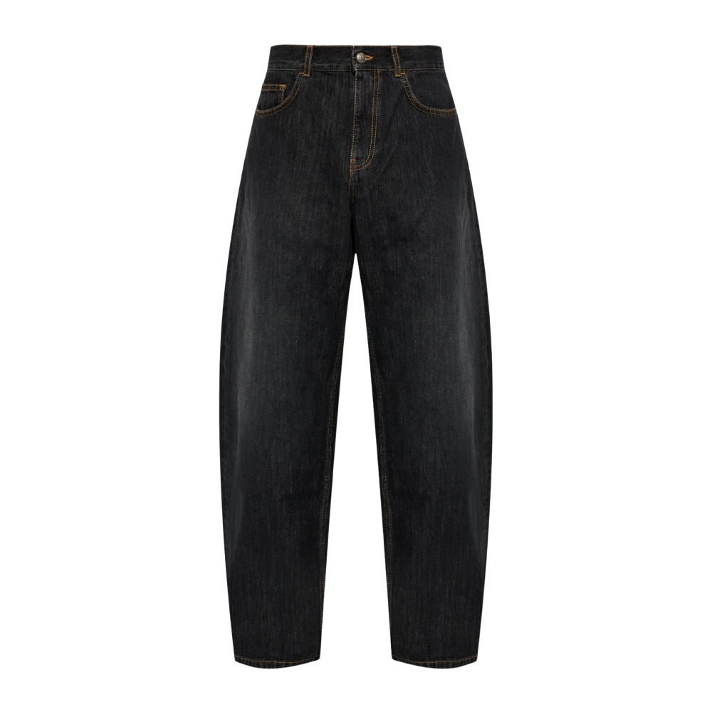 Palm Angels Straight-Leg Jeans - Male - Loose Fit Jeans - Black - W33 - Jeans