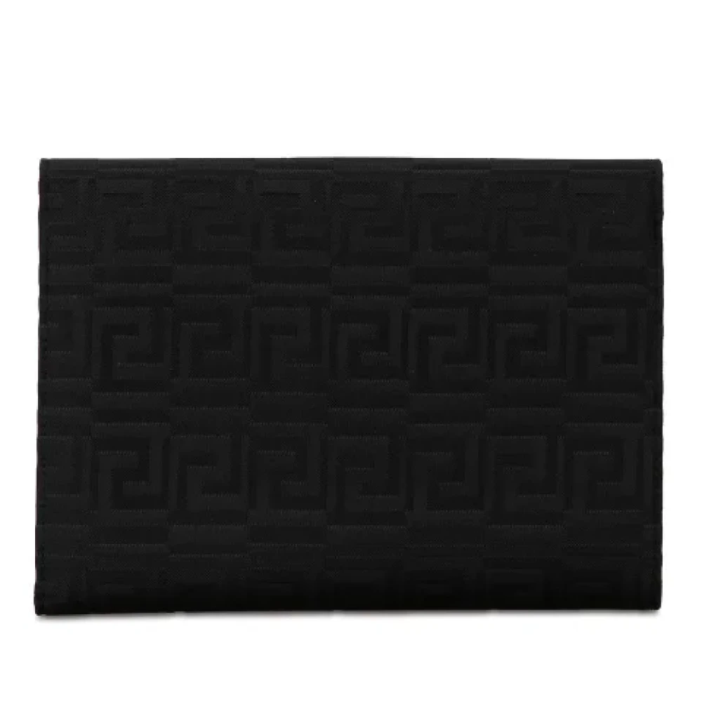 Versace Pre-owned Canvas wallets Black Dames