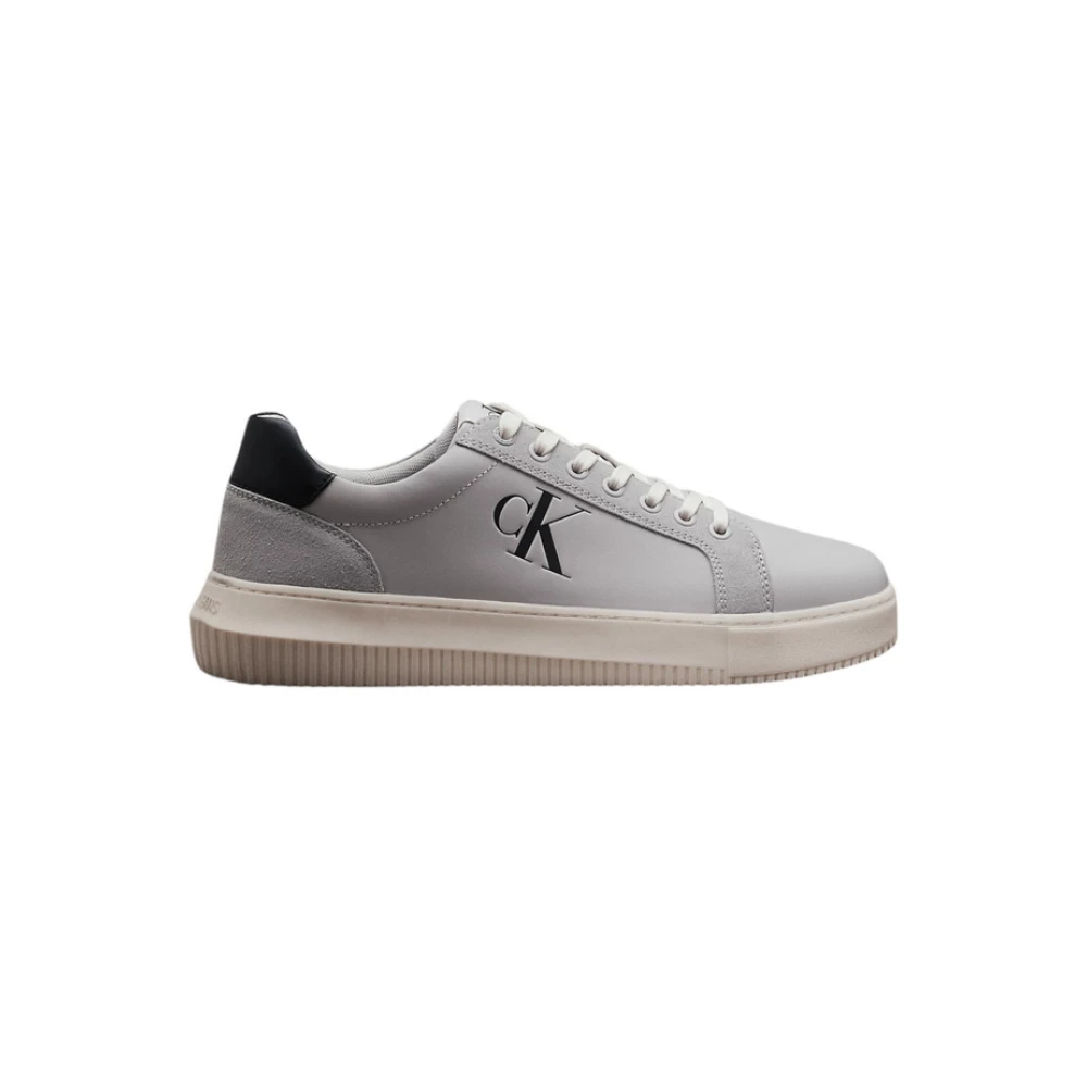 Calvin Klein Jeans Men's Gray Sneakers, 8 Uk, Low-Top Trainers