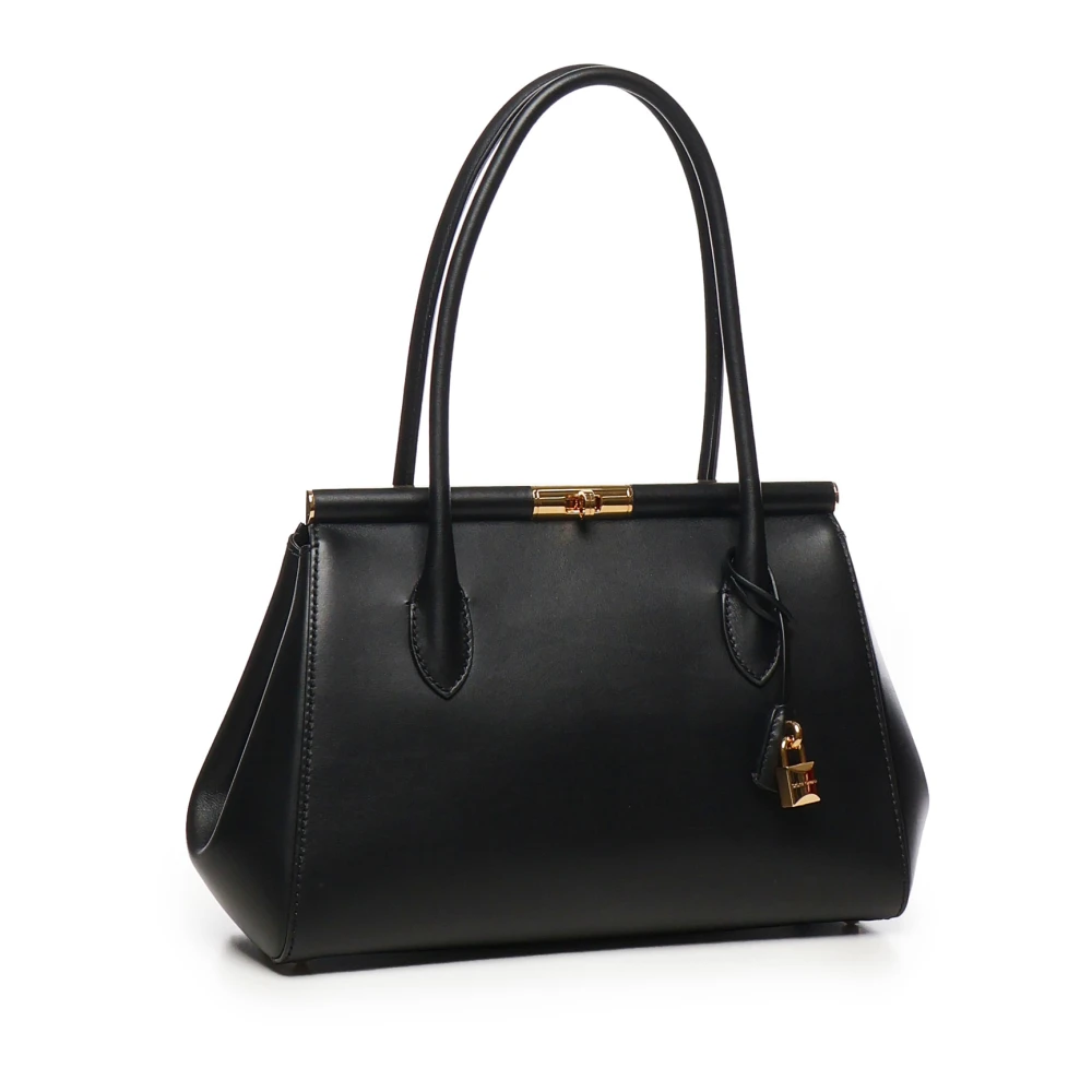 Dolce & Gabbana Zwarte Marlene Leren Tas Black Dames