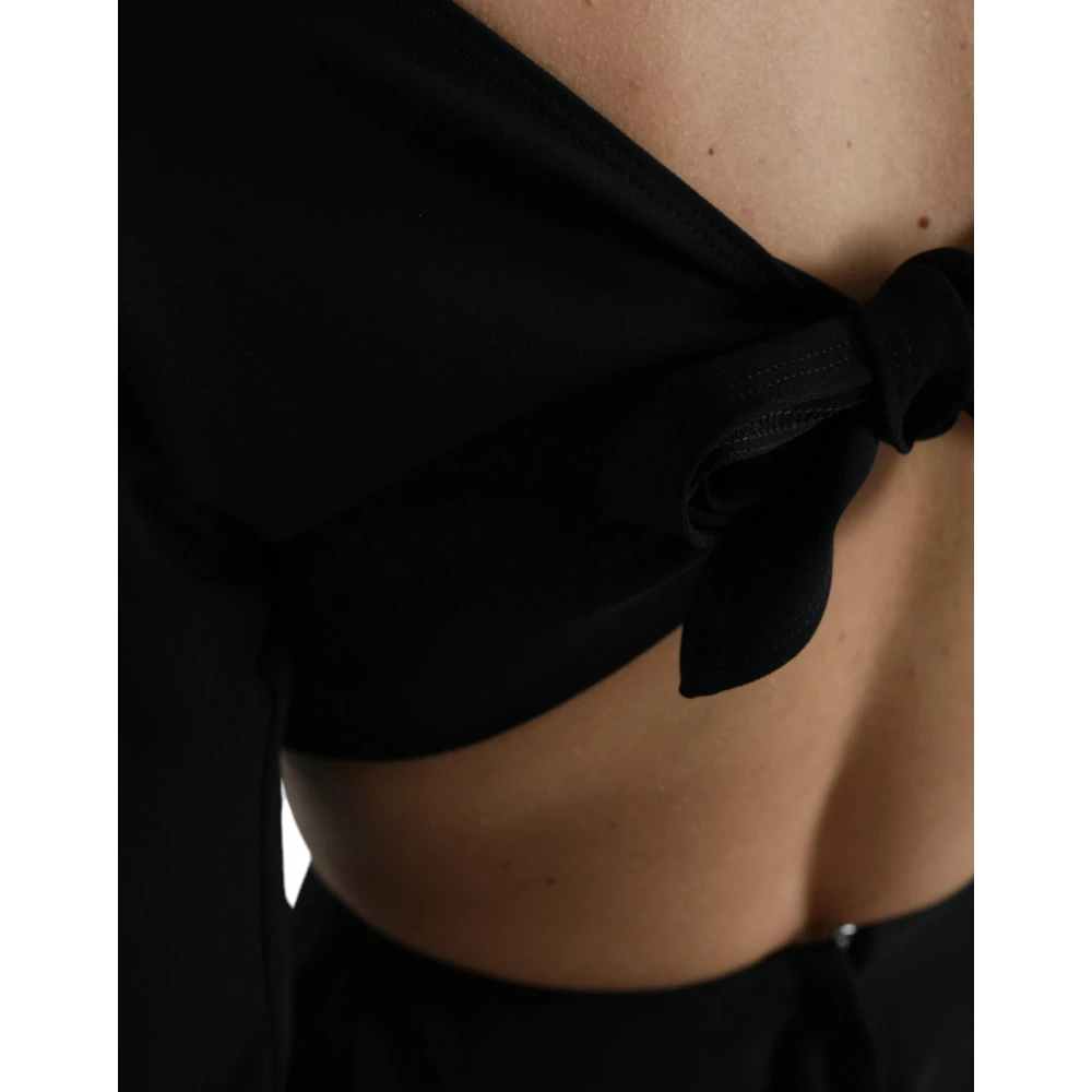 Dolce & Gabbana Zwart Cut-Out A-Lijn Mini Jurk Black Dames