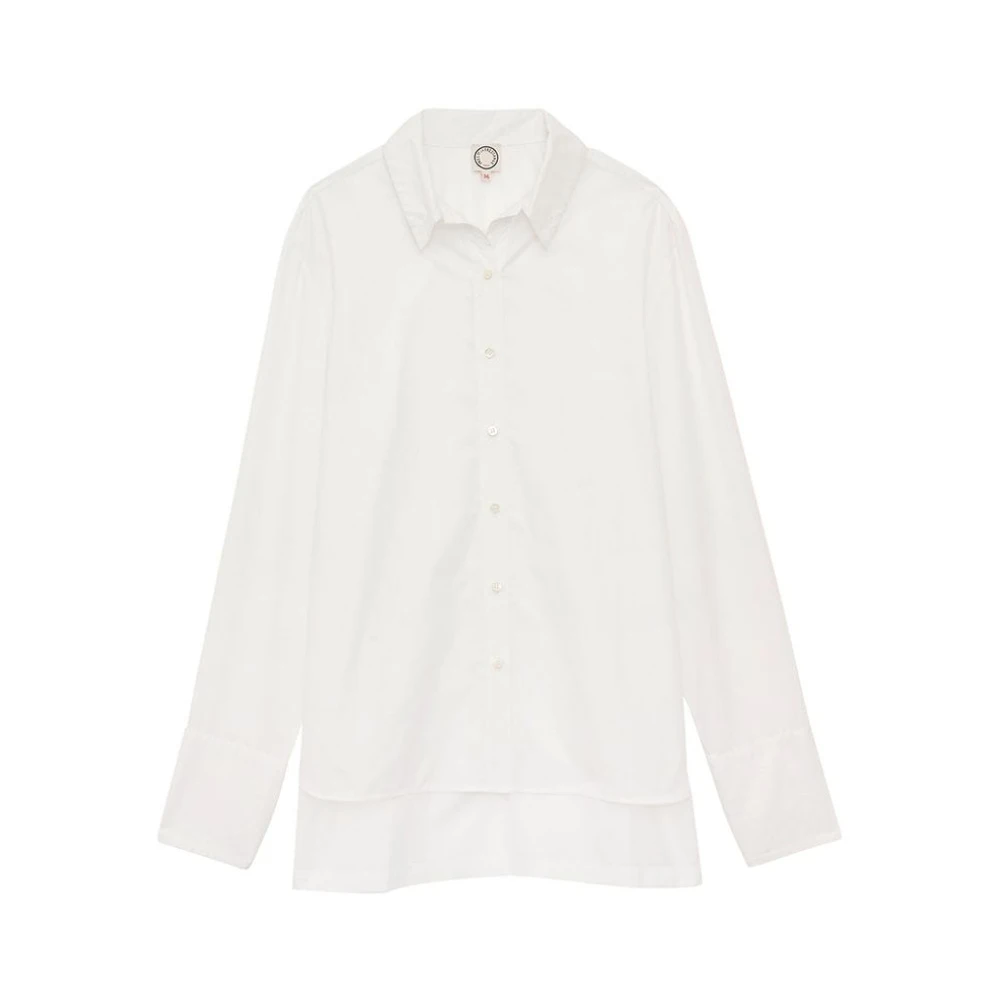 Ines De La Fressange Paris Falco witte katoenen overhemd White Dames