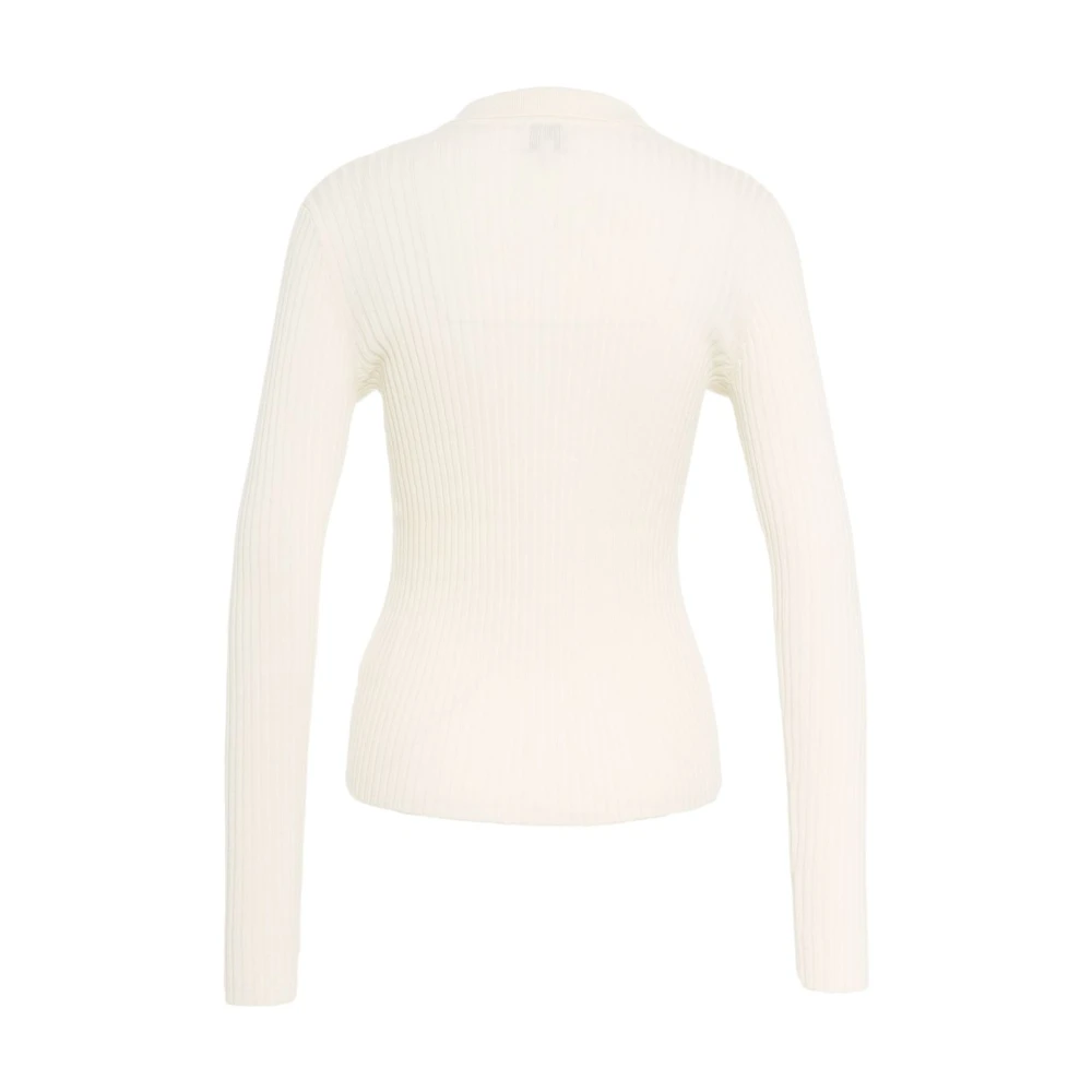 Birgitte Herskind Beige Gebreid Vest Overhemdkraag Beige Dames