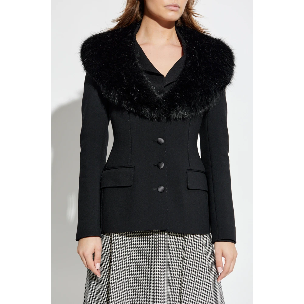 Dolce & Gabbana Wollen jas Black Dames