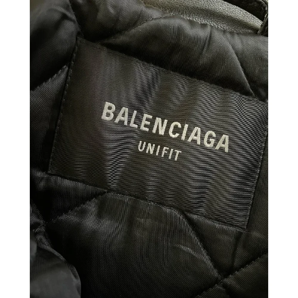 Balenciaga Vintage Pre-owned Leather outerwear Black Heren