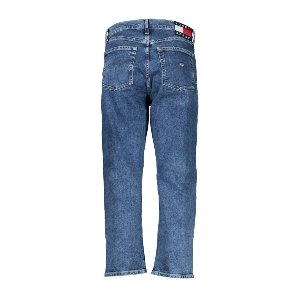 Tommy Hilfiger Harper Geborduurde Blauwe Katoenen Jeans Blue Dames