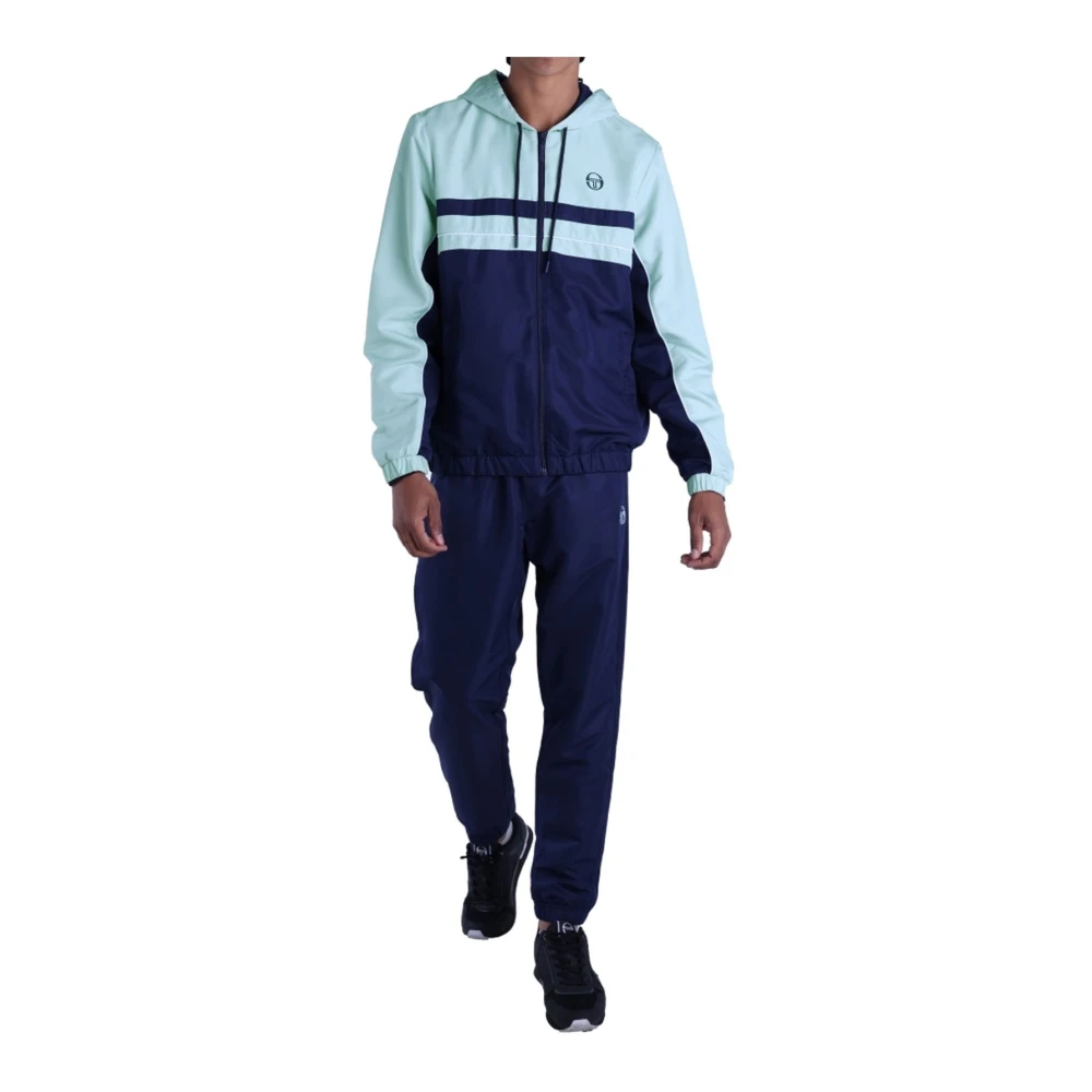 Sergio Tacchini Blauwe Hooded Jogging Set Zelma Blue Heren