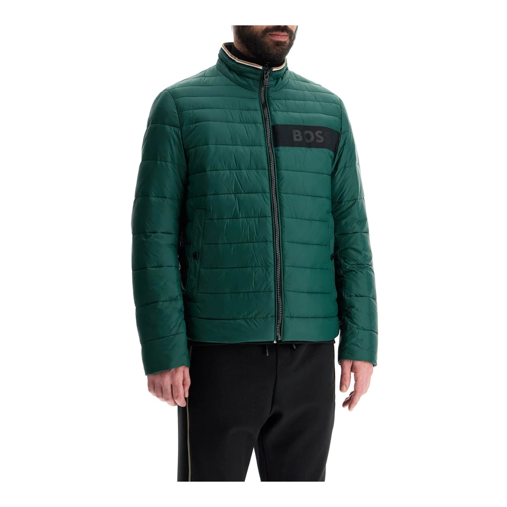 Boss Groene Donsjas met Hoge Kraag Green Heren