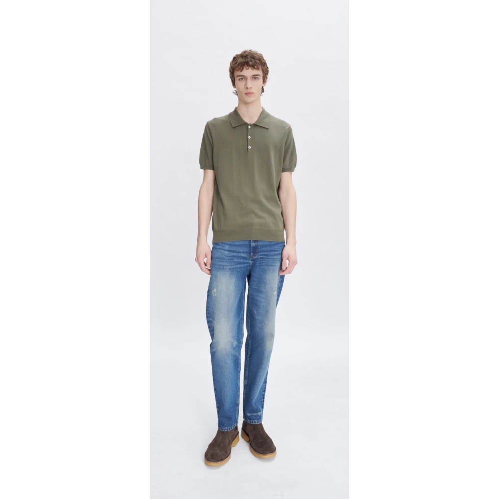 A.p.c. Indigo Wash Rechte Pijp Jeans Blue Heren