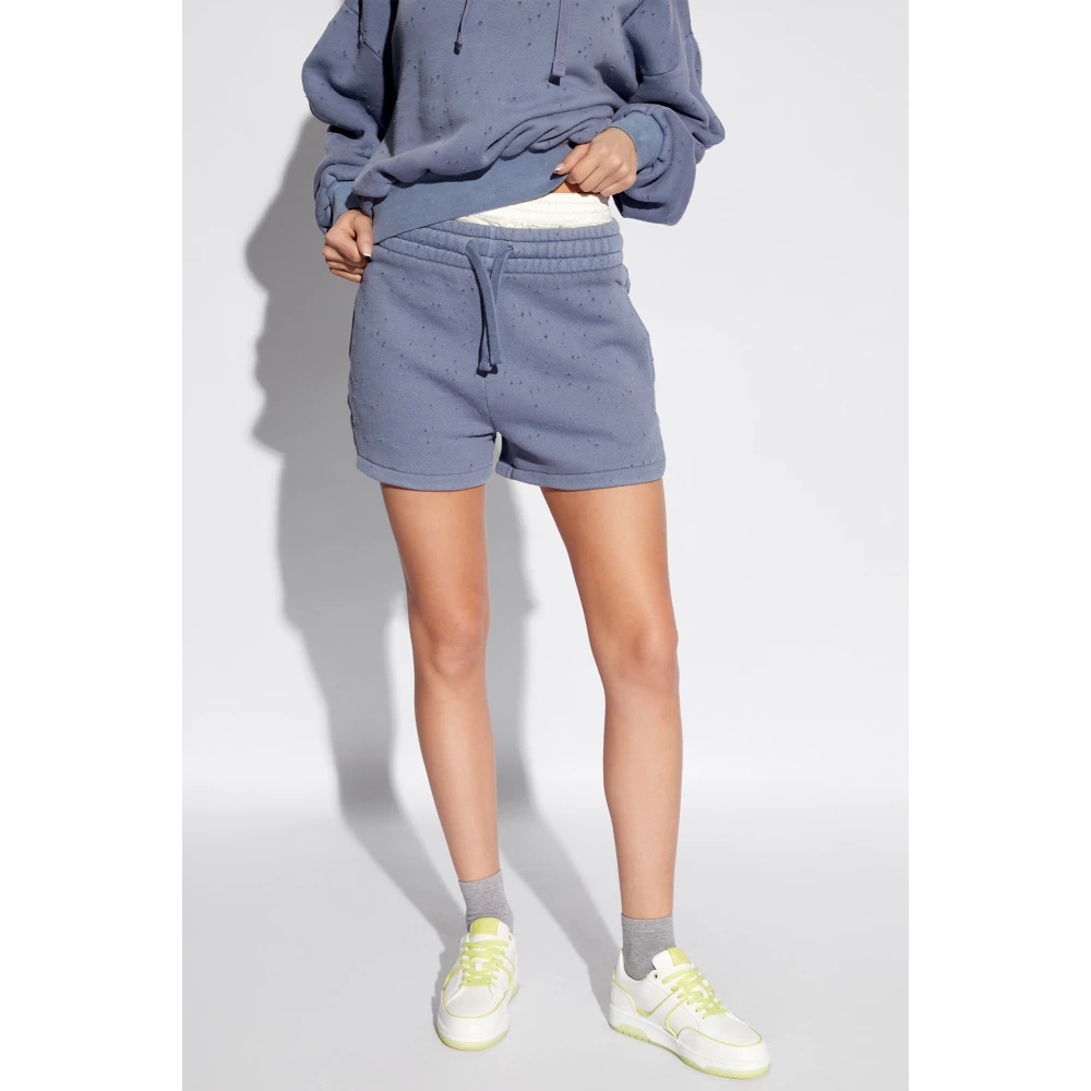 Halfboy Shorts met vintage-effect Blue Dames