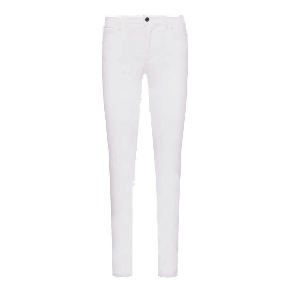 Armani Exchange Slim-fit Trousers White Dames