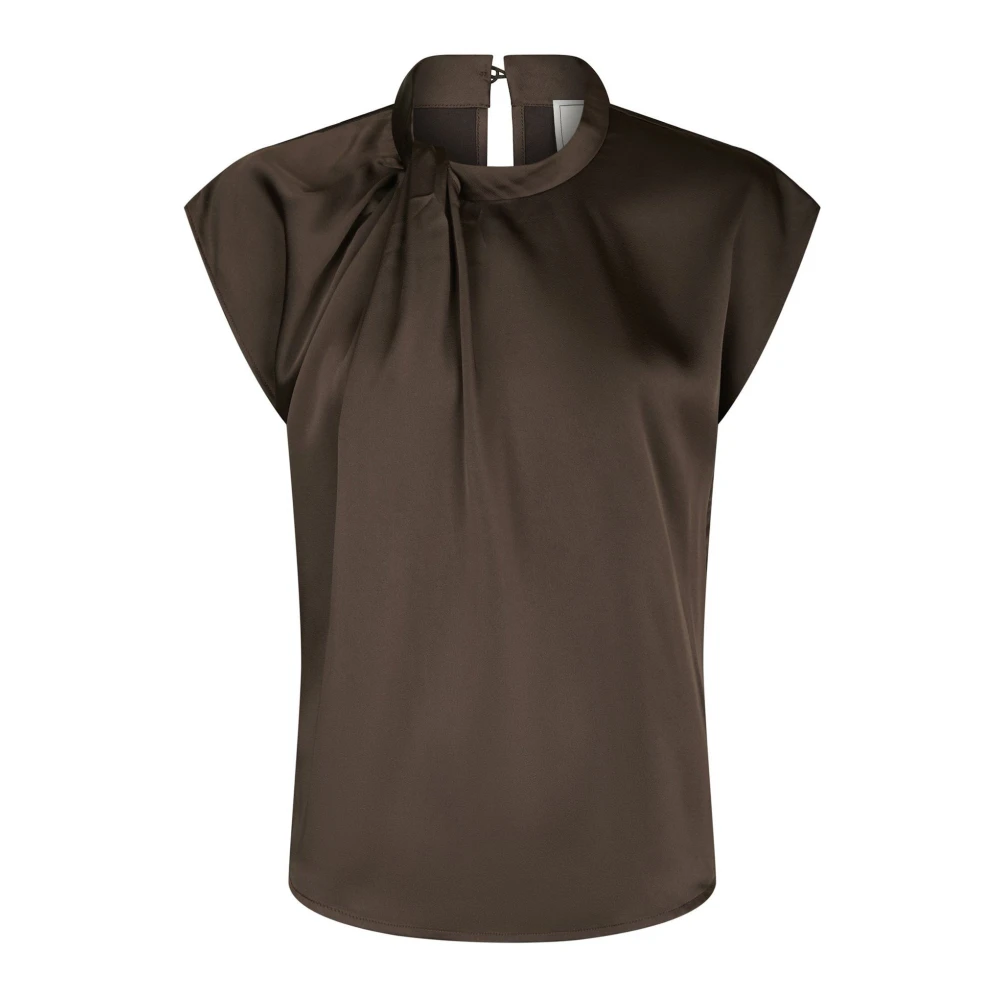 Neo Noir Vrouw Bruin Overhemden Dames, L, Blouses