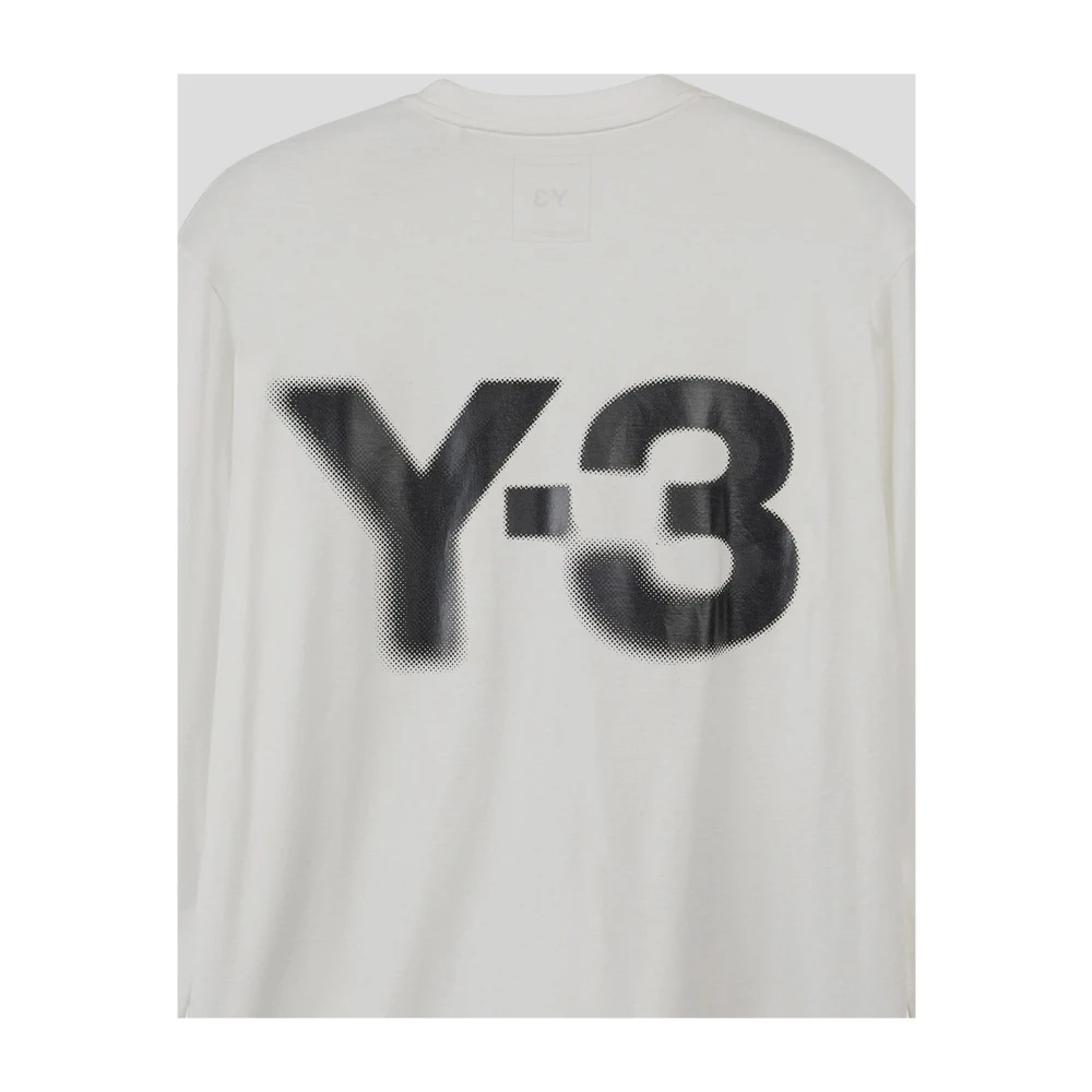Y-3 Katoenen Logo Tee White Heren