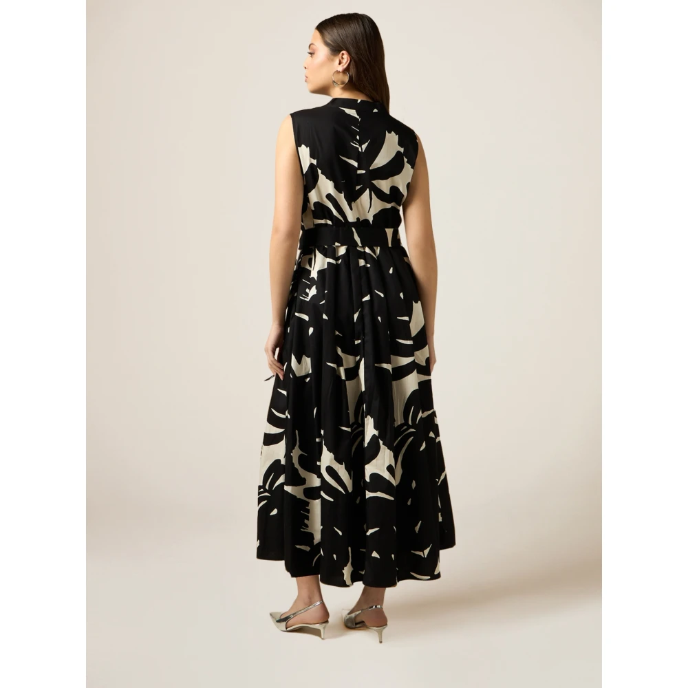 Oltre Mouwloze jurk van katoen Multicolor Dames