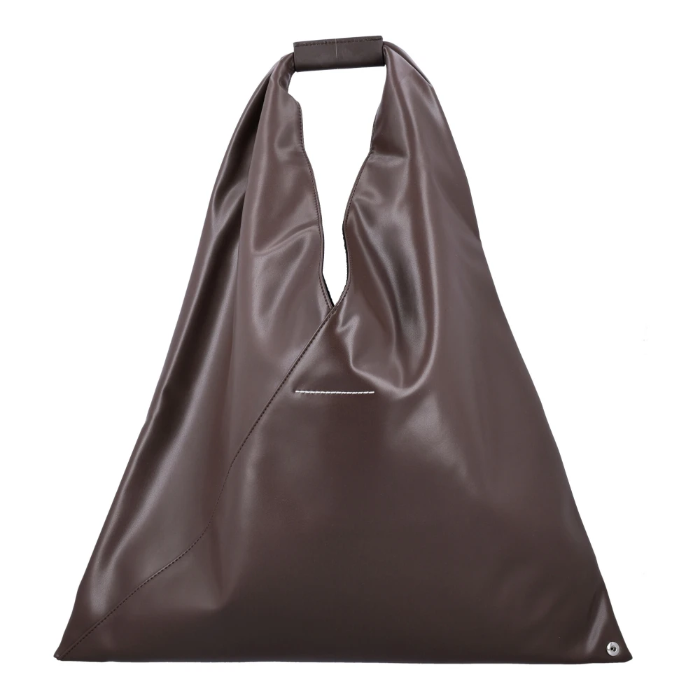 MM6 Maison Margiela Bruine Handtas met Driehoekige Vorm Brown Dames