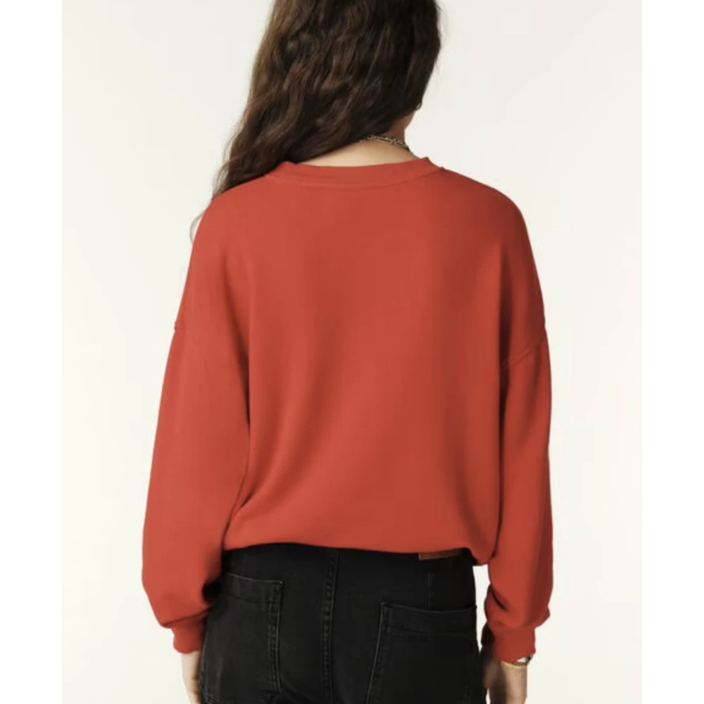 BA&SH Crop Sweatshirt American University Style Red Dames