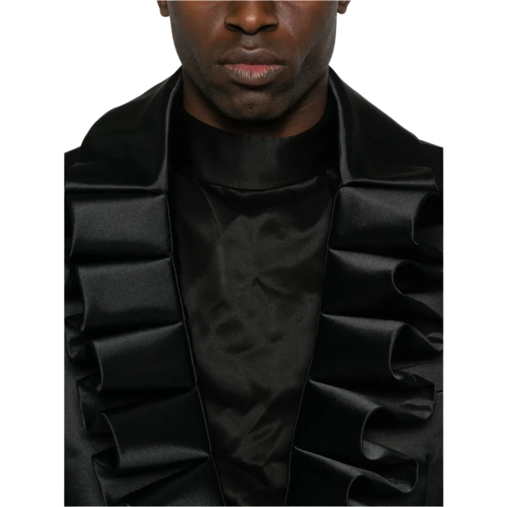 Comme des Garçons Dynamische Ruffle Blazer Black Heren