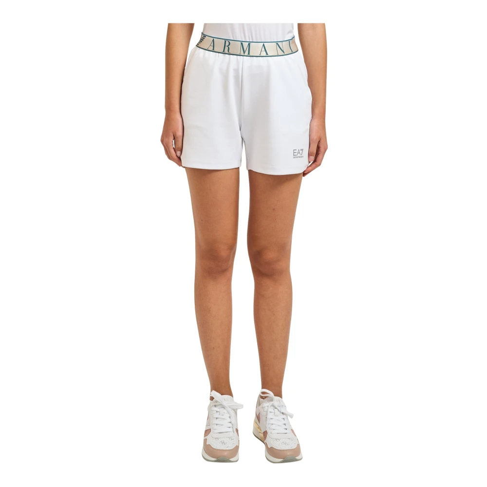 Emporio Armani Donna Bianco Pantaloncini, S, New,