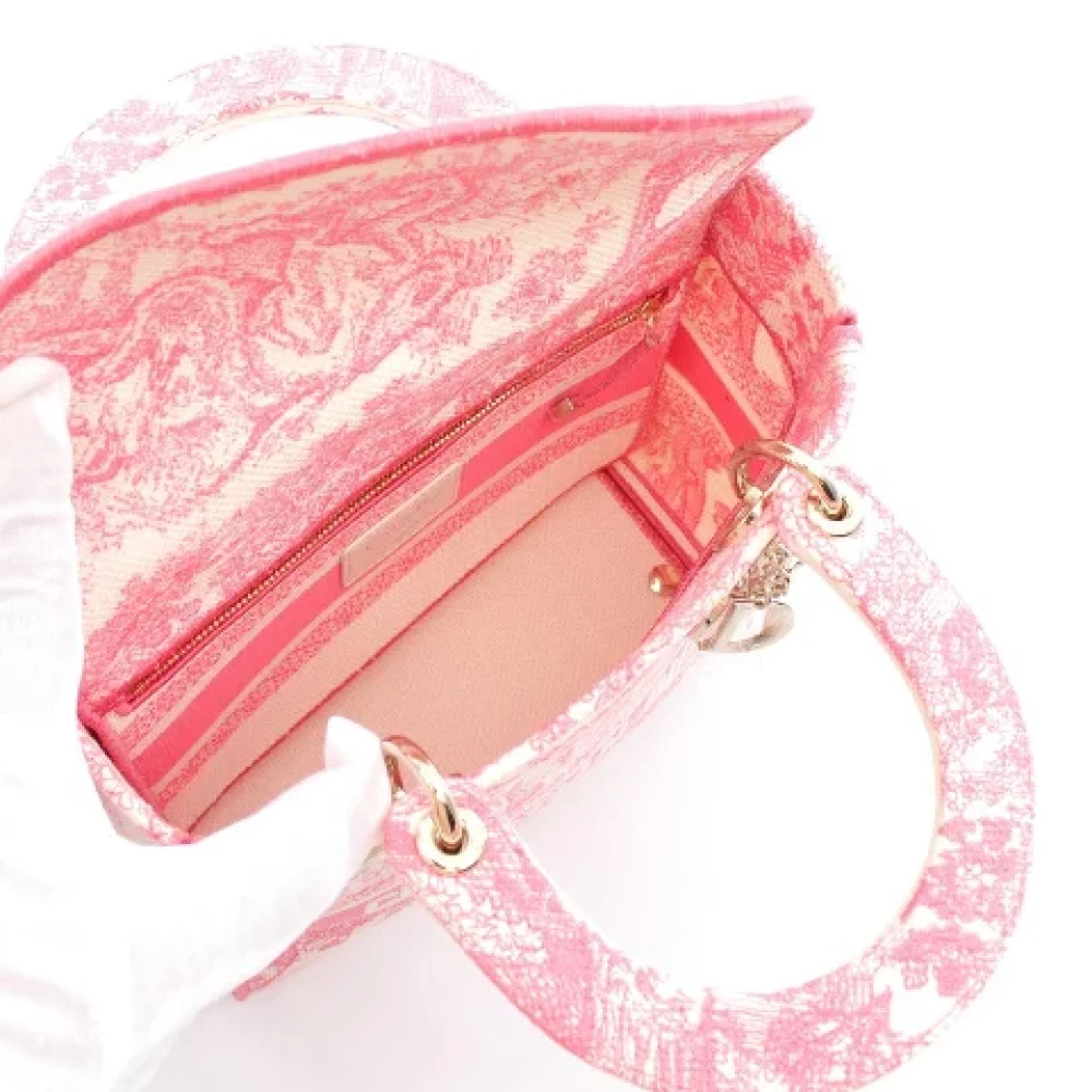 Dior Vintage Pre-owned Canvas dior-bags Pink Dames