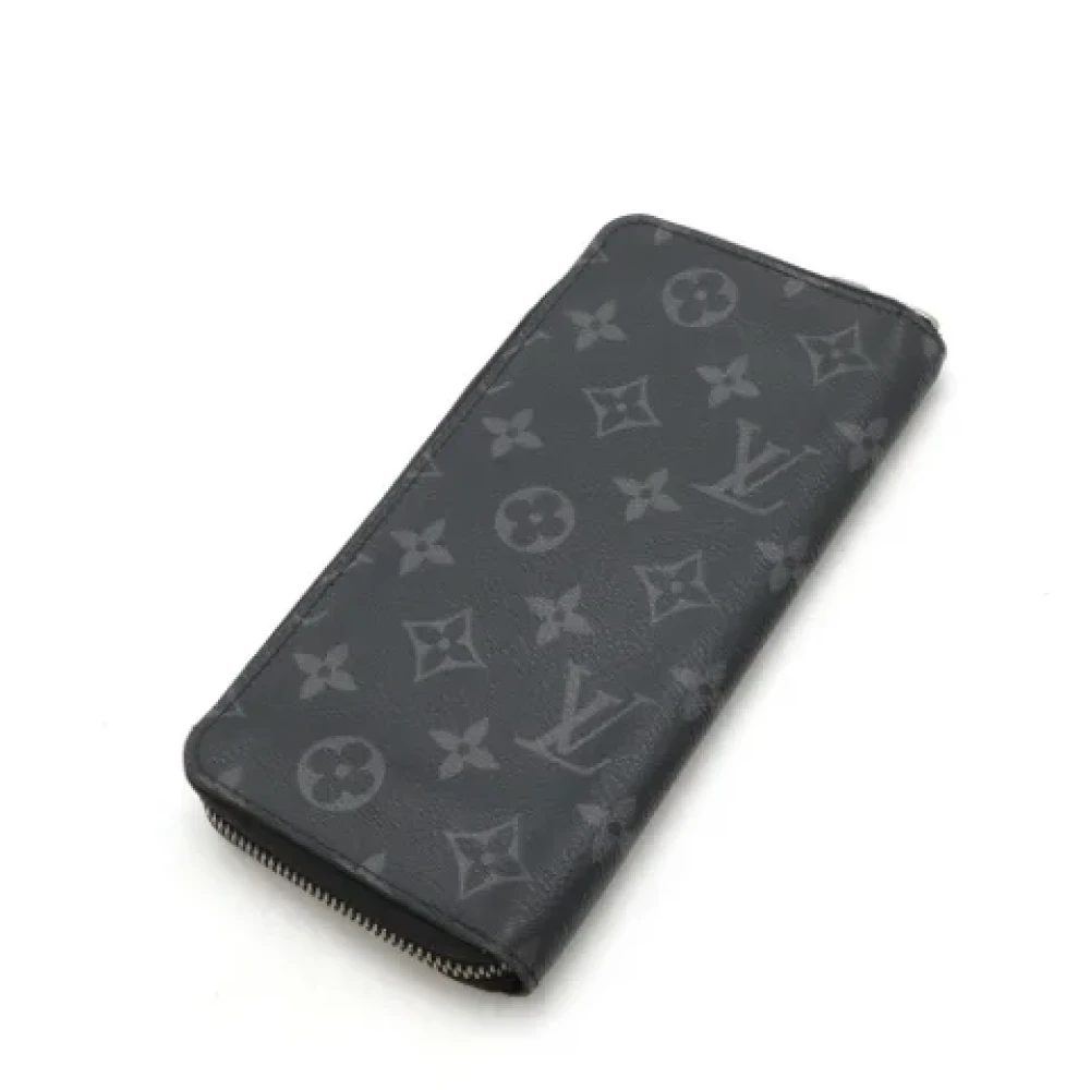 Louis Vuitton Vintage Pre-owned Canvas wallets Black Heren