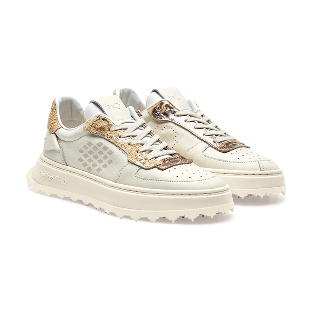 Be Positive Cuprace Basket Sneakers Wit Zwart White Dames